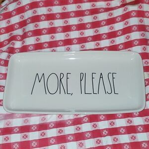 Rae Dunn by Magenta MORE, PLEASE Platter NWOT
